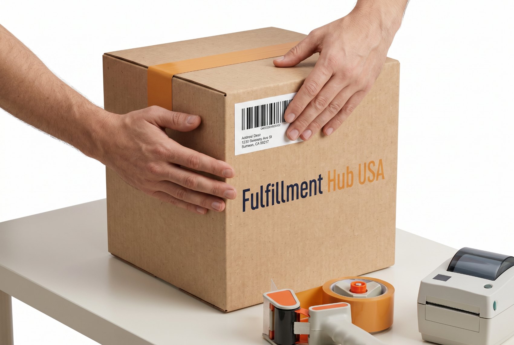 Shipping — the box is carried out for outbound delivery