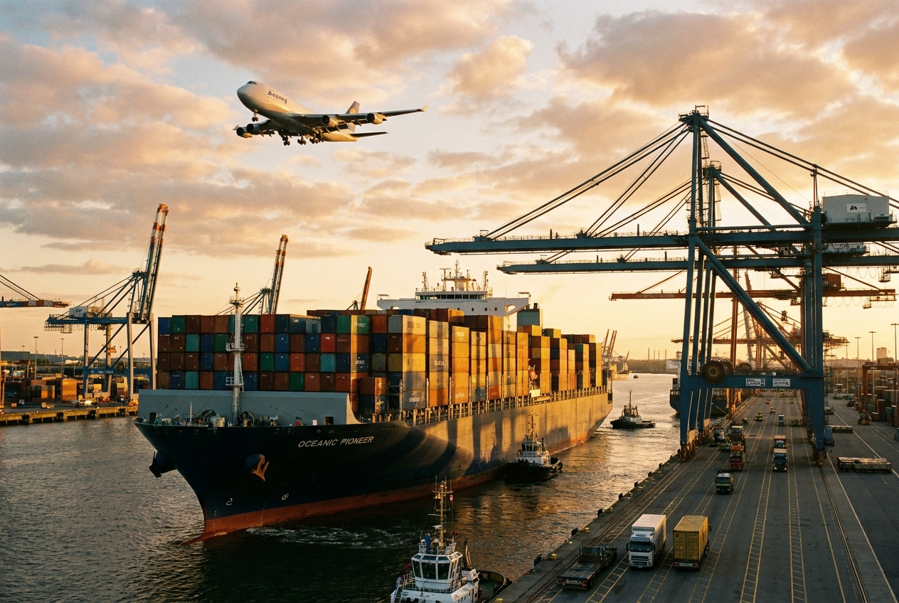 International freight and shipping operation