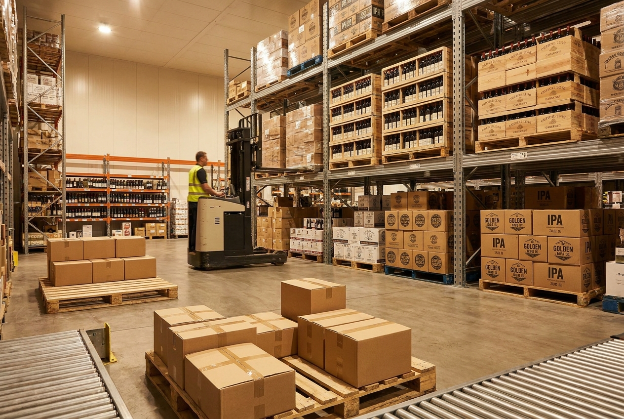 Licensed beverage storage and fulfillment