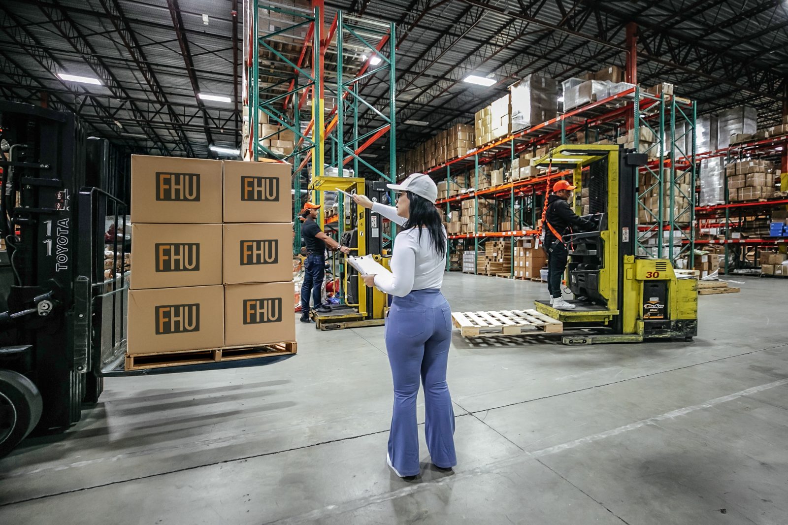 Secure monitored warehouse storage
