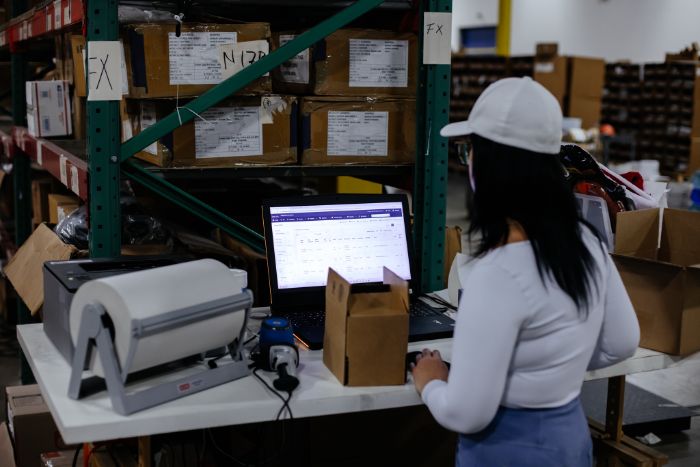 Returned products inspected for restocking